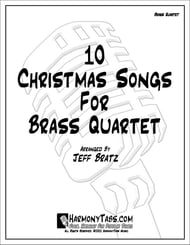 10 Christmas Songs For Brass Quartet P.O.D. cover Thumbnail